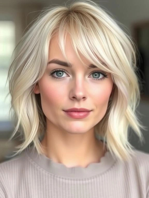 31 Modern Blonde Bob Hairstyles to Elevate Your Look 26 Blonde Bob with Wispy Bangs