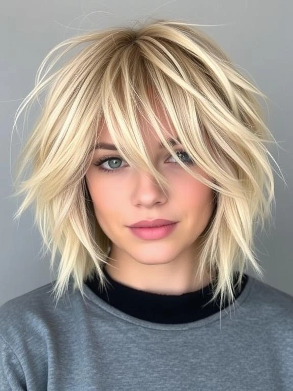 31 Modern Blonde Bob Hairstyles to Elevate Your Look 8 Choppy Blonde Bob