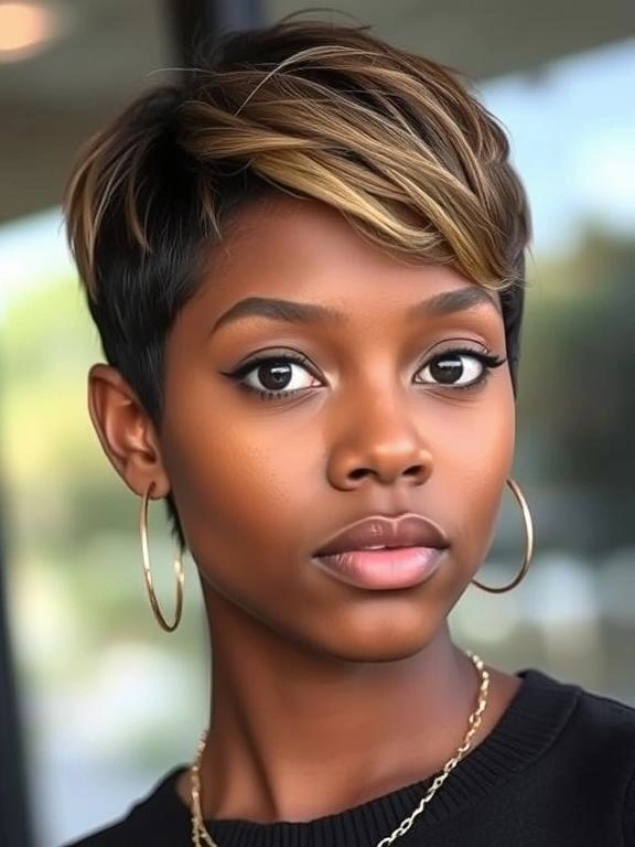 27 Trendy Pixie Hairstyles for Black Women: Hottest Trends to Overhaul Your Style 24 Pixie Cut with Face-Framing Layers