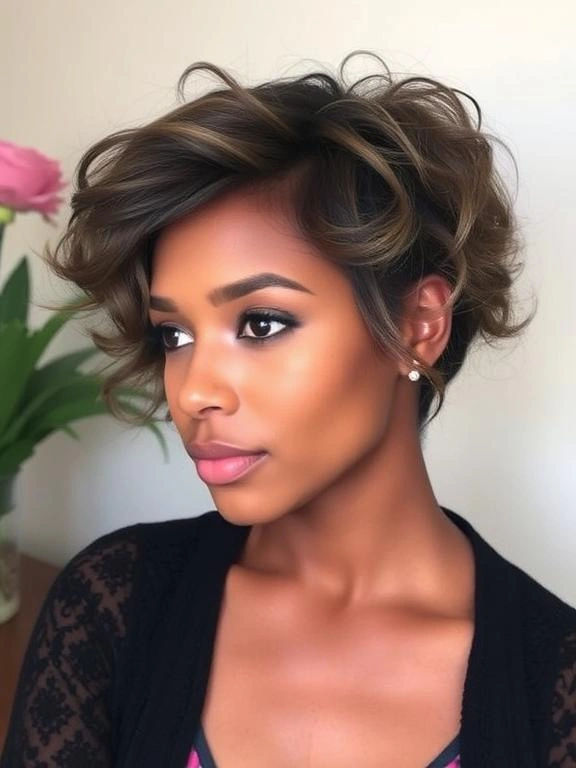 27 Trendy Pixie Hairstyles for Black Women: Hottest Trends to Overhaul Your Style 28 Feminine Pixie with Soft Curls