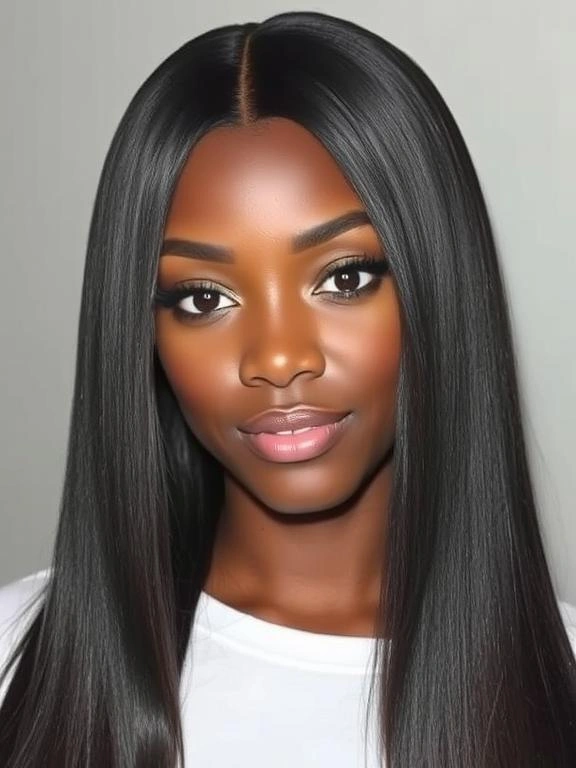 26 Stunning Straight Hairstyles for Black Women: Flaunt Effortless Elegance 2 AM1