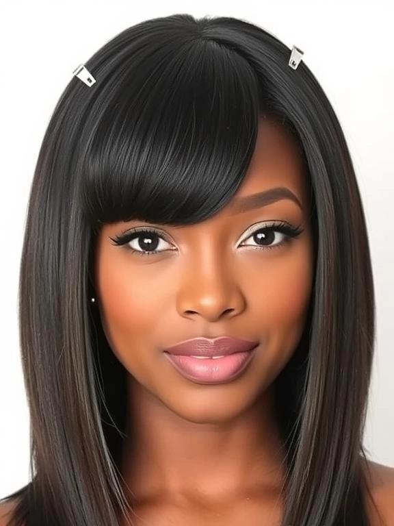 26 Stunning Straight Hairstyles for Black Women: Flaunt Effortless Elegance 14 AM13
