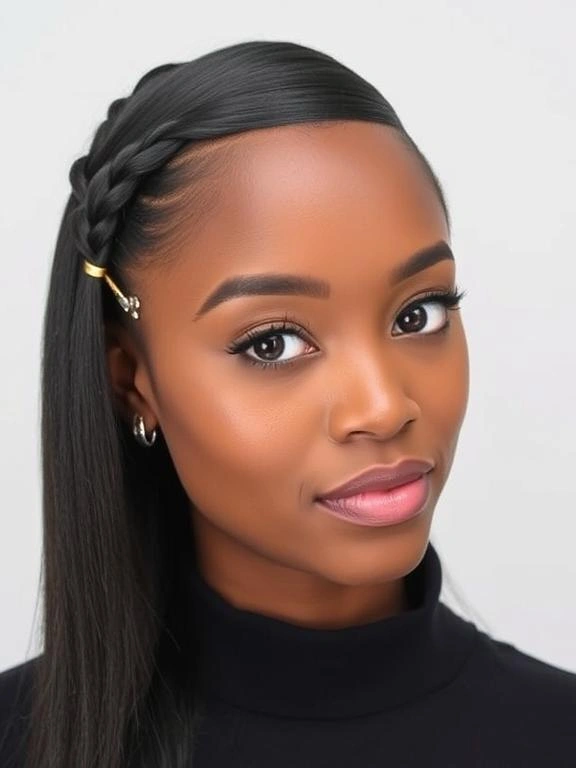 26 Stunning Straight Hairstyles for Black Women: Flaunt Effortless Elegance 15 AM14
