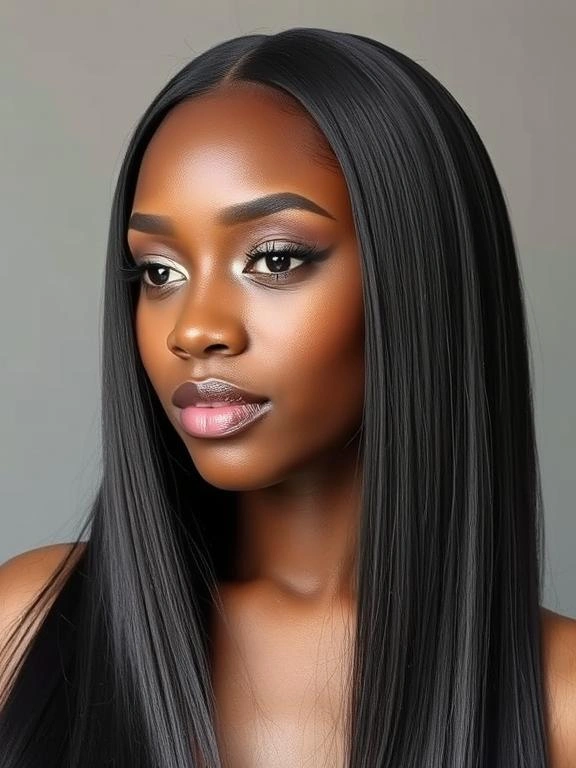 26 Stunning Straight Hairstyles for Black Women: Flaunt Effortless Elegance 21 AM20