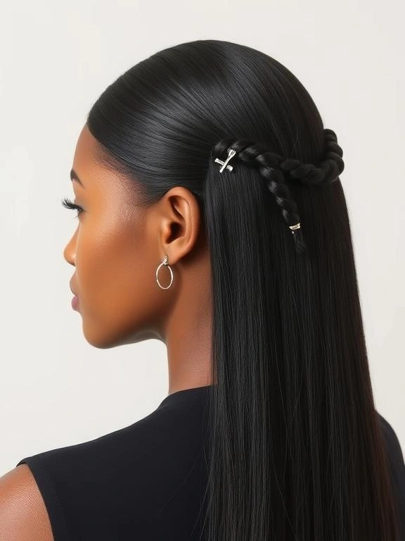 26 Stunning Straight Hairstyles for Black Women: Flaunt Effortless Elegance 25 AM24