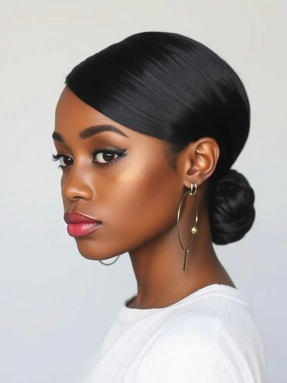 26 Stunning Straight Hairstyles for Black Women: Flaunt Effortless Elegance 26 AM25