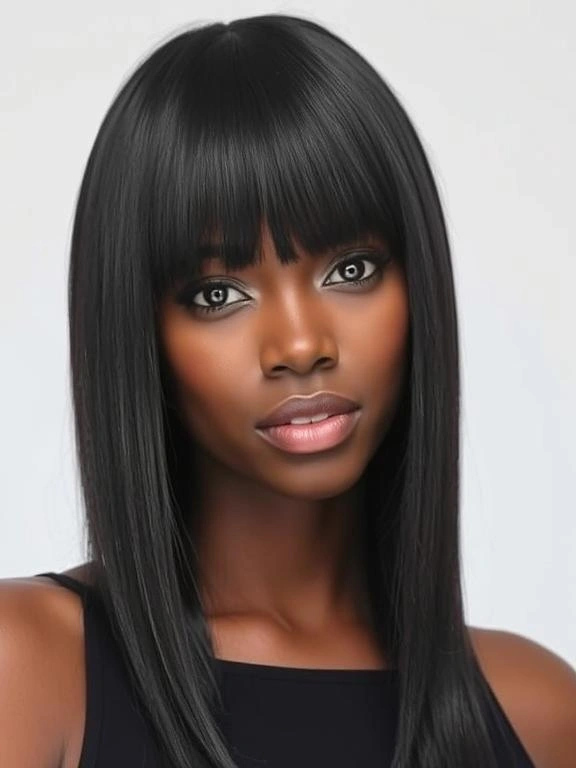 26 Stunning Straight Hairstyles for Black Women: Flaunt Effortless Elegance 4 AM3