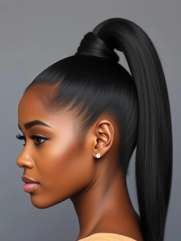 26 Stunning Straight Hairstyles for Black Women: Flaunt Effortless Elegance 5 AM4