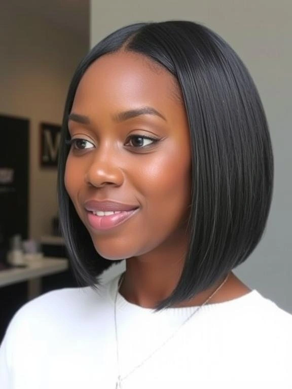 26 Stunning Straight Hairstyles for Black Women: Flaunt Effortless Elegance 6 AM5