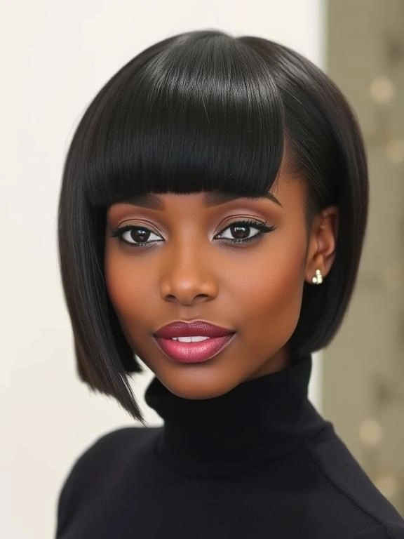 26 Stunning Straight Hairstyles for Black Women: Flaunt Effortless Elegance 8 AM7