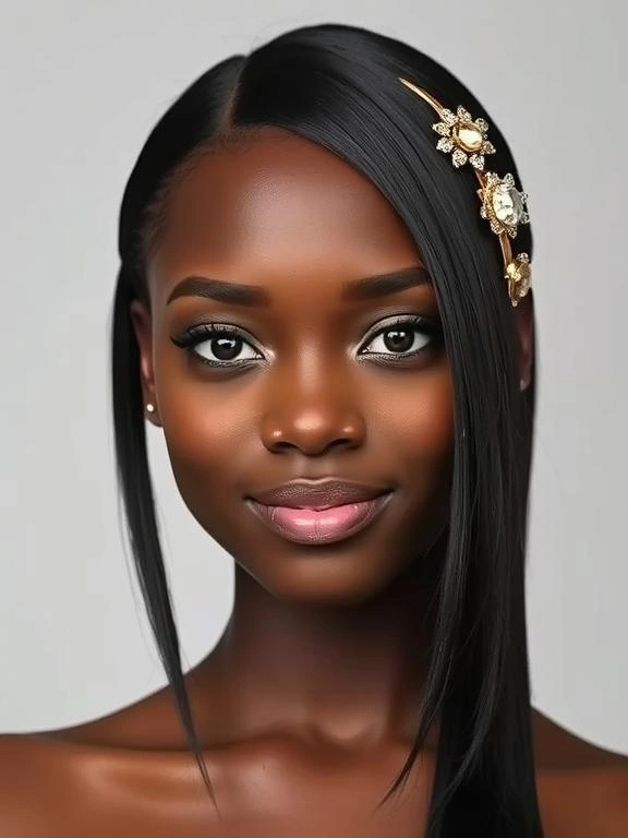 26 Stunning Straight Hairstyles for Black Women: Flaunt Effortless Elegance 10 AM9