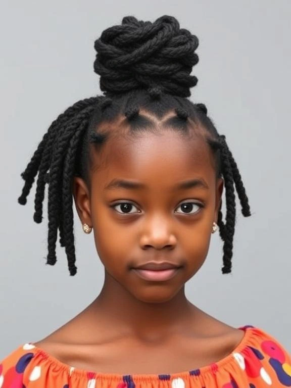 25 Best Picture Day Hairstyles for Black Teenage Girls That Stay Perfect All Day 14 Marley Twists Updo