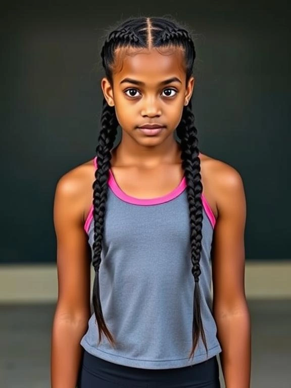25 Best Picture Day Hairstyles for Black Teenage Girls That Stay Perfect All Day 16 Dutch Braids