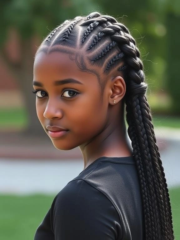 25 Best Picture Day Hairstyles for Black Teenage Girls That Stay Perfect All Day 19 Ghana Braids