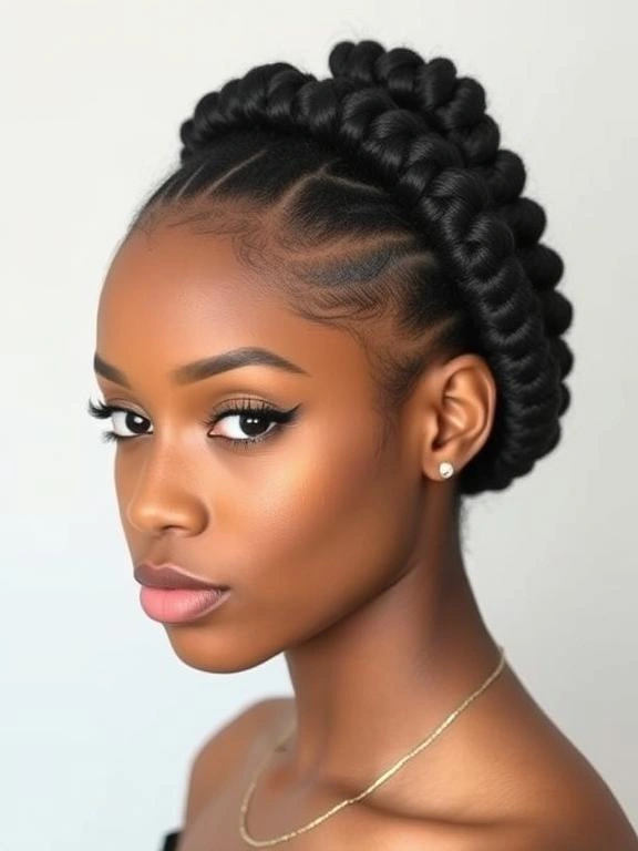25 Best Picture Day Hairstyles for Black Teenage Girls That Stay Perfect All Day 21 Rope Twists