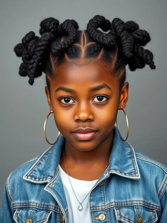 25 Best Picture Day Hairstyles for Black Teenage Girls That Stay Perfect All Day 6 Bantu Knots