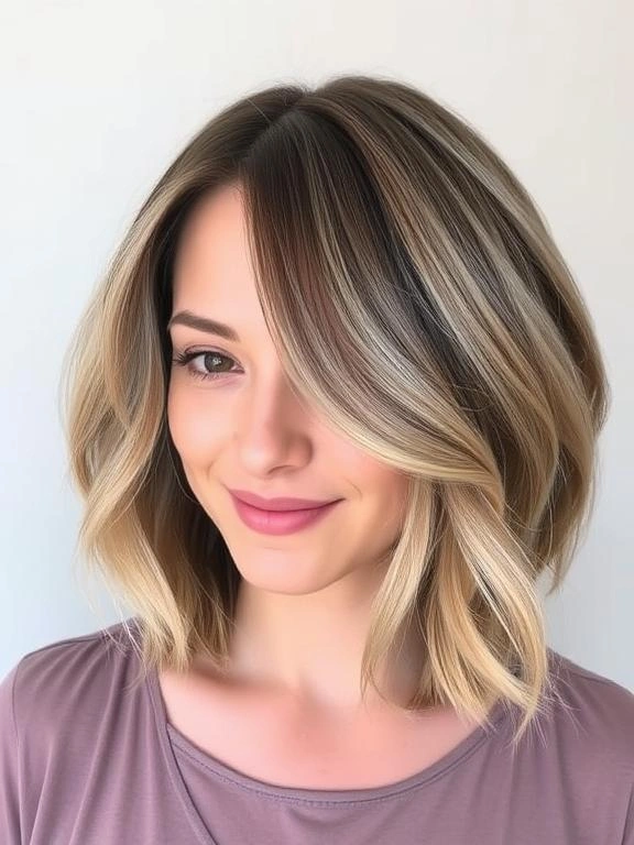 25 Medium-Length Haircuts for Round Faces That Flatter and Define 11 AW10