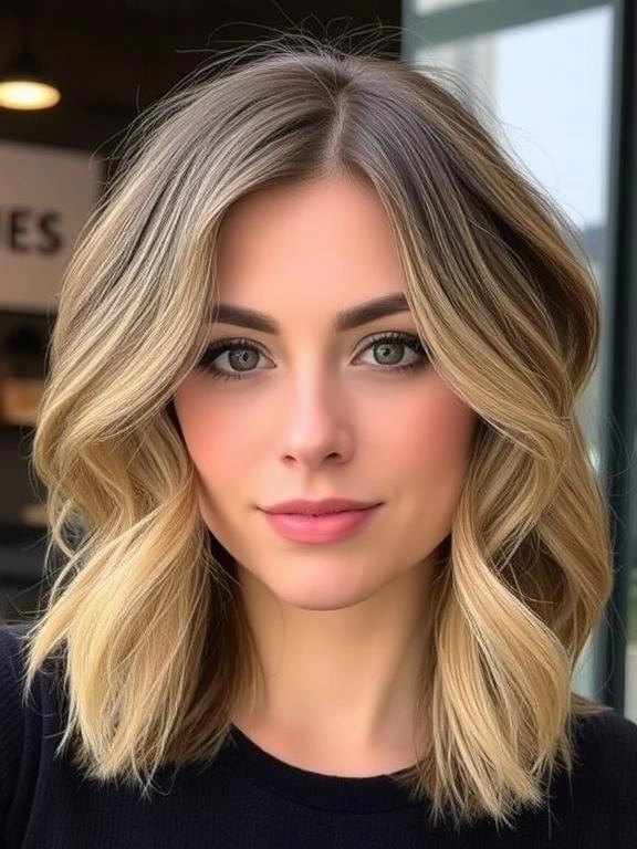 25 Medium-Length Haircuts for Round Faces That Flatter and Define 12 AW11