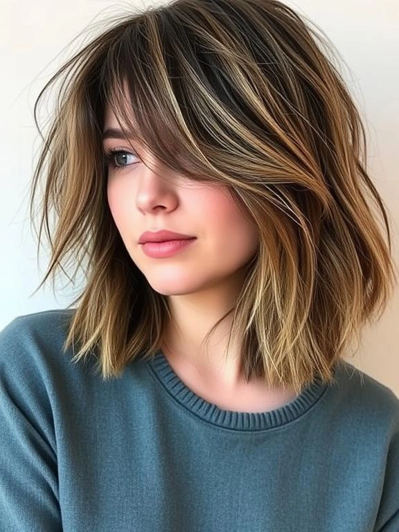 25 Medium-Length Haircuts for Round Faces That Flatter and Define 14 AW13