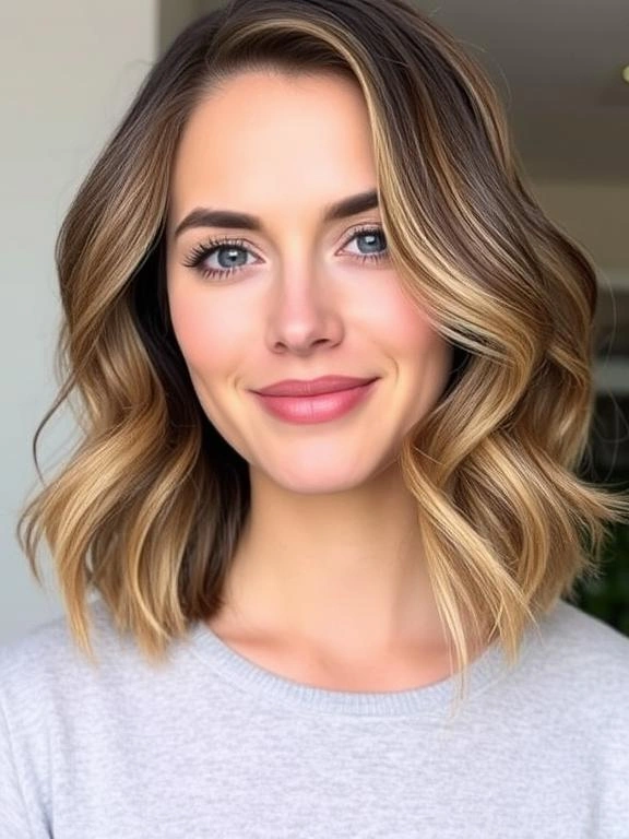 25 Medium-Length Haircuts for Round Faces That Flatter and Define 16 AW15