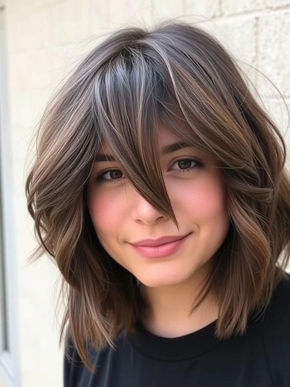 25 Medium-Length Haircuts for Round Faces That Flatter and Define 3 AW2