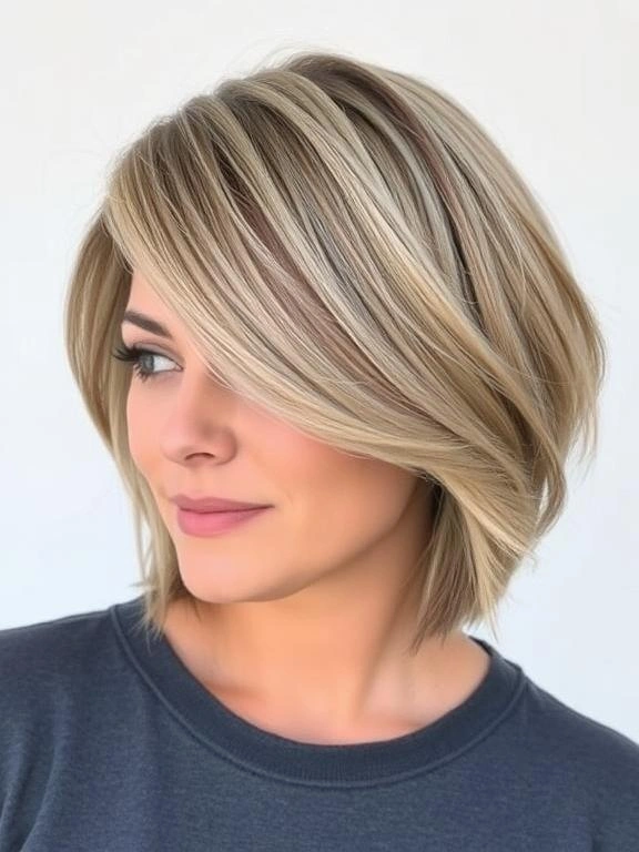 25 Medium-Length Haircuts for Round Faces That Flatter and Define 21 AW20