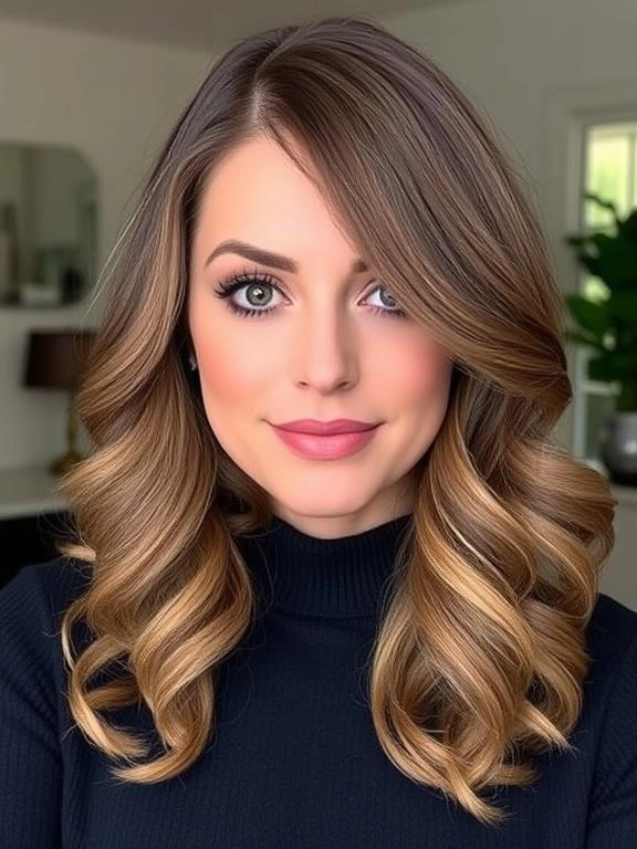 25 Medium-Length Haircuts for Round Faces That Flatter and Define 5 AW4