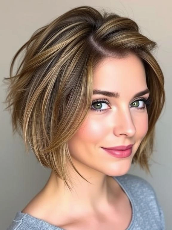 25 Medium-Length Haircuts for Round Faces That Flatter and Define 6 AW5