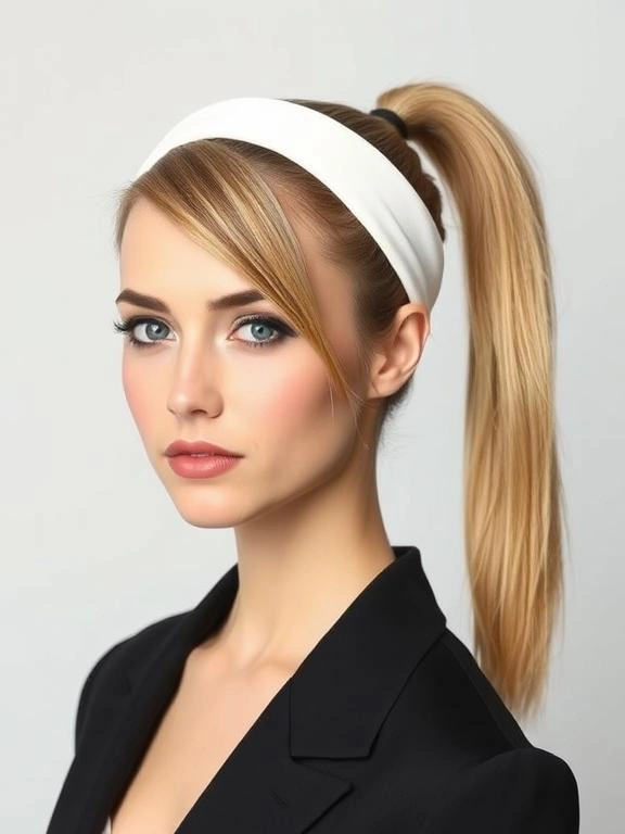 25 Gorgeous Thick Headband Hairstyles for a Polished Look 12 AX11