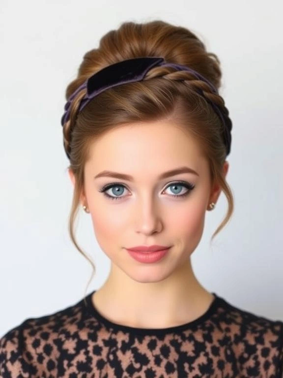 25 Gorgeous Thick Headband Hairstyles for a Polished Look 20 AX19