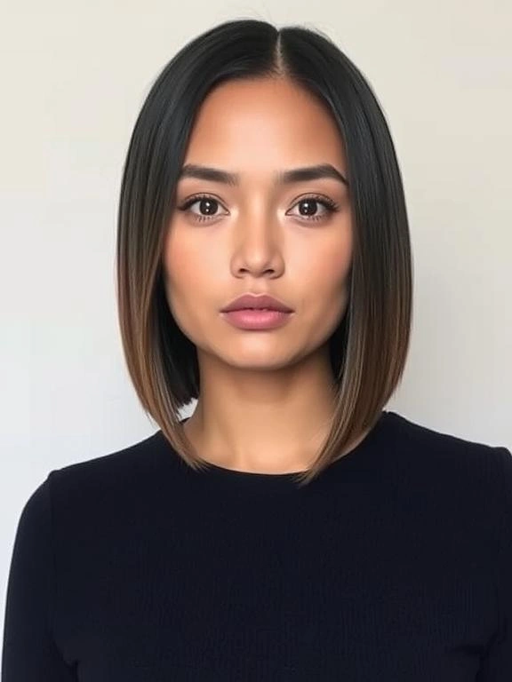 25 Flattering Bob Hairstyles for Round Faces 16 BA17