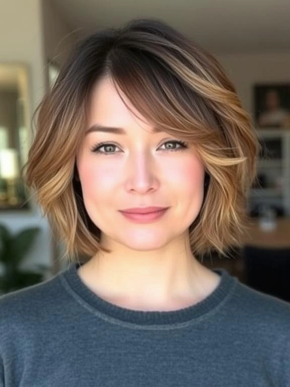 25 Flattering Bob Hairstyles for Round Faces 20 BA21