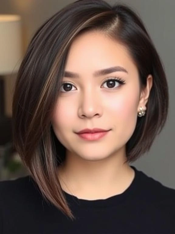 25 Flattering Bob Hairstyles for Round Faces 4 BA3