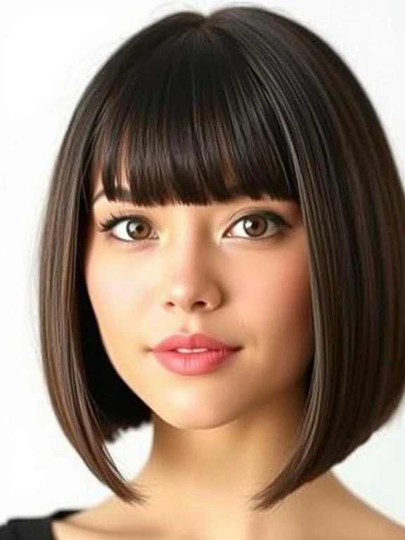 25 Flattering Bob Hairstyles for Round Faces 5 BA4