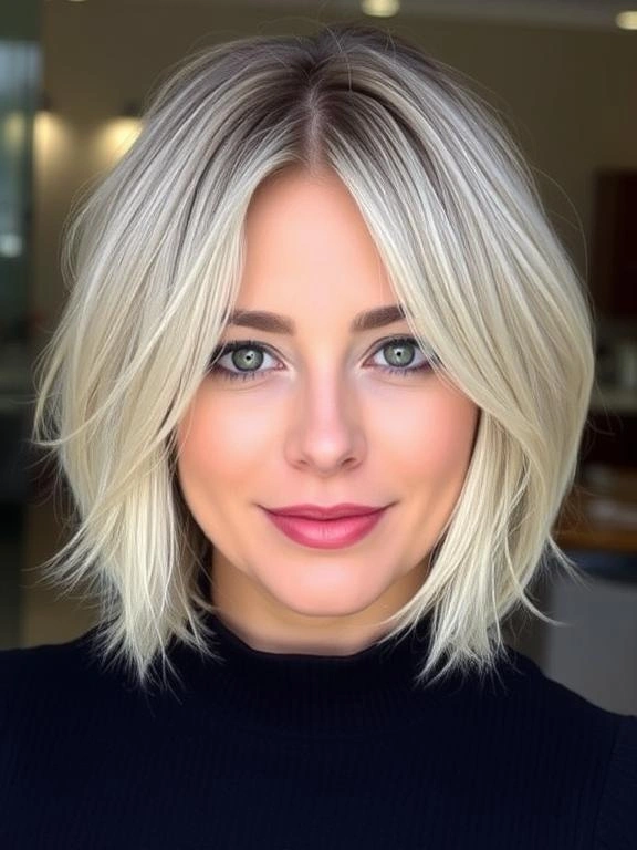 25 Flattering Bob Hairstyles for Round Faces 8 BA7