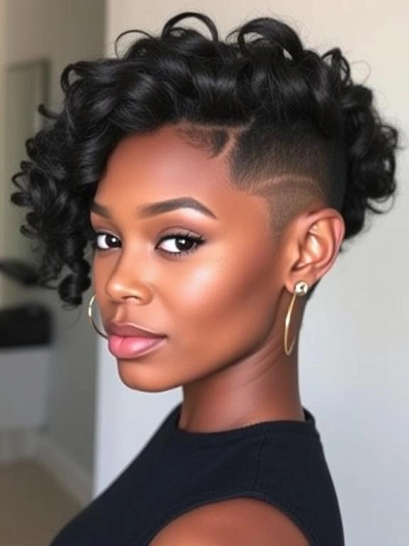 21 Bold One-Side-Shaved Hairstyles for Black Women: Stunning Ideas to Elevate Your Look 2 BG1