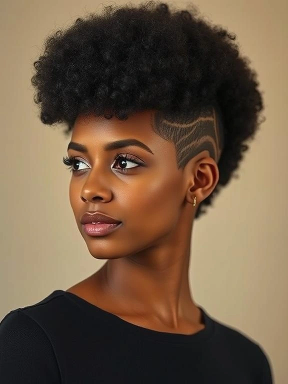 21 Bold One-Side-Shaved Hairstyles for Black Women: Stunning Ideas to Elevate Your Look 12 BG11