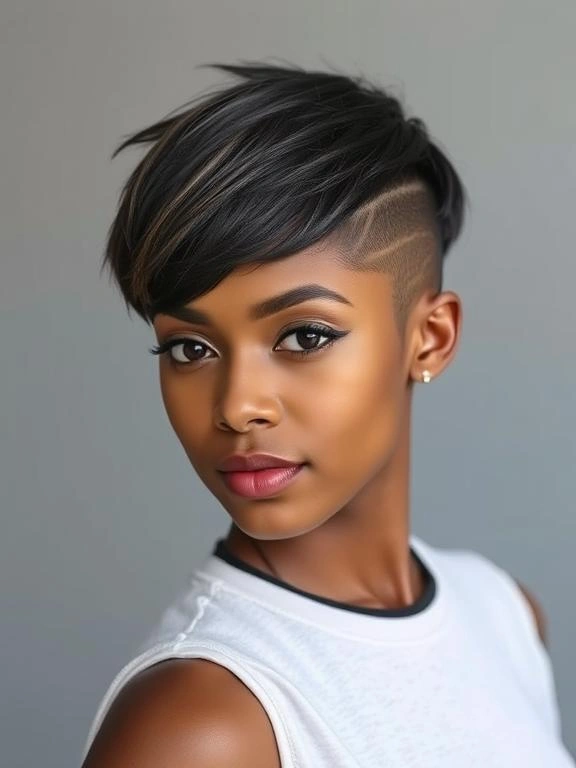 21 Bold One-Side-Shaved Hairstyles for Black Women: Stunning Ideas to Elevate Your Look 4 BG3