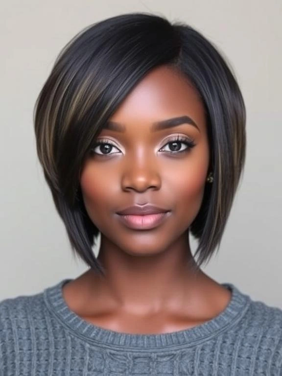 25 Bob with Bangs Hairstyles for Black Women: Modern and Stylish Options 7 BG6 1