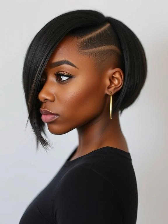 21 Bold One-Side-Shaved Hairstyles for Black Women: Stunning Ideas to Elevate Your Look 7 BG6