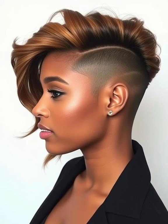 21 Bold One-Side-Shaved Hairstyles for Black Women: Stunning Ideas to Elevate Your Look 10 BG9
