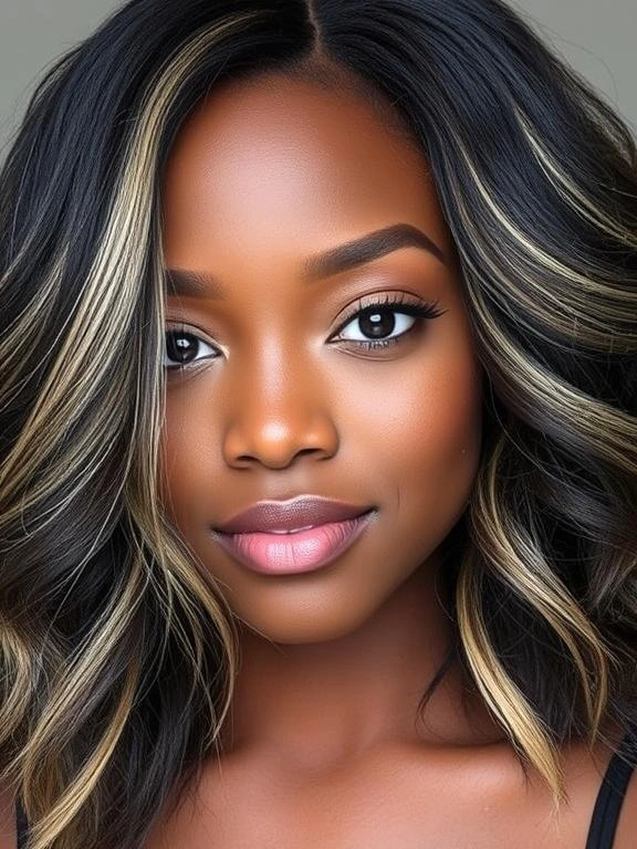 Peekaboo Highlights for Black Women: 23 Stunning Ideas to Elevate Your Look 26 BI1