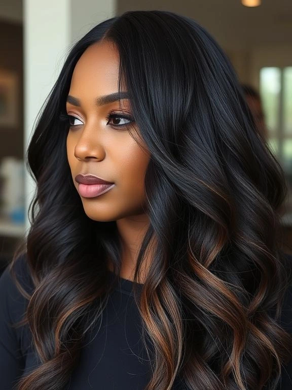 Peekaboo Highlights for Black Women: 23 Stunning Ideas to Elevate Your Look 37 BI12