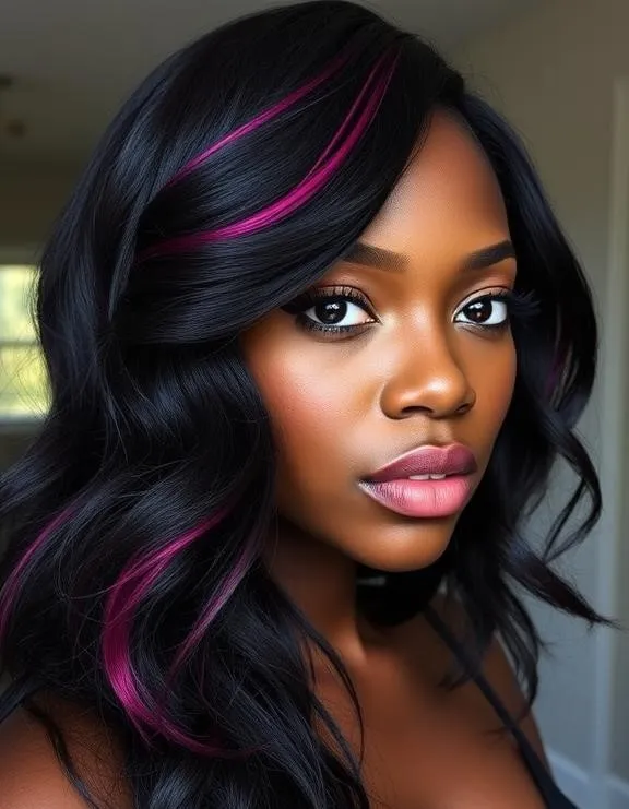 Peekaboo Highlights for Black Women: 23 Stunning Ideas to Elevate Your Look 39 BI14