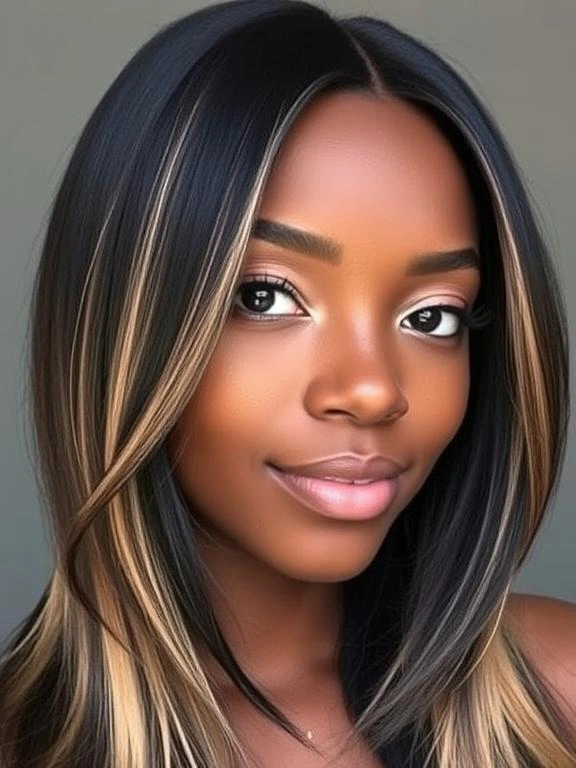 Peekaboo Highlights for Black Women: 23 Stunning Ideas to Elevate Your Look 40 BI15