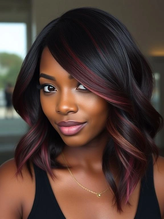 Peekaboo Highlights for Black Women: 23 Stunning Ideas to Elevate Your Look 27 BI2