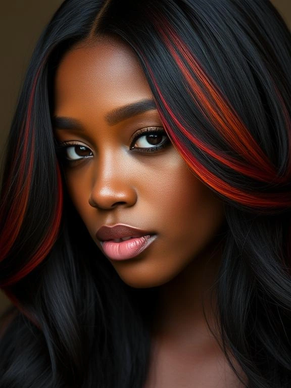 Peekaboo Highlights for Black Women: 23 Stunning Ideas to Elevate Your Look 45 BI20