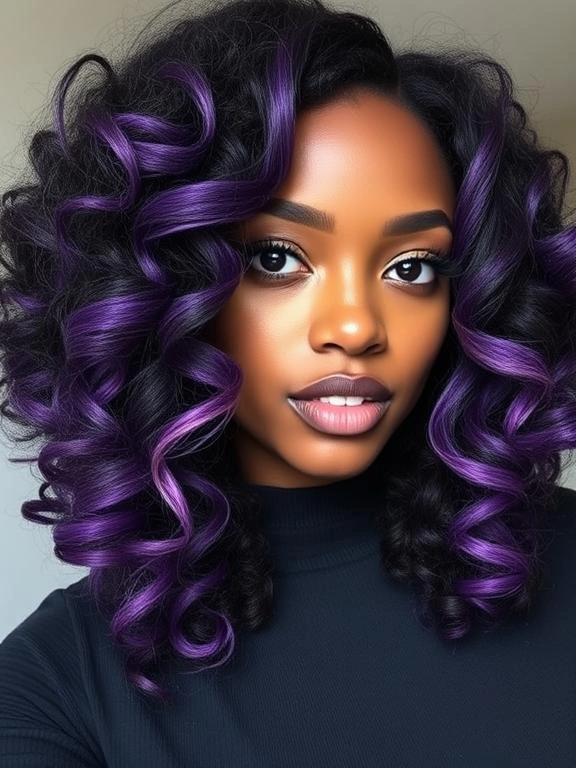 Peekaboo Highlights for Black Women: 23 Stunning Ideas to Elevate Your Look 46 BI21