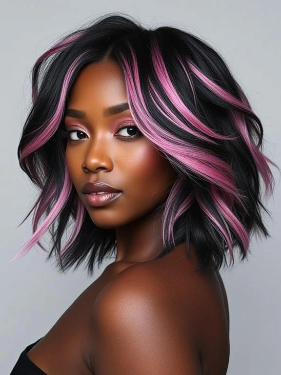 Peekaboo Highlights for Black Women: 23 Stunning Ideas to Elevate Your Look 31 BI6