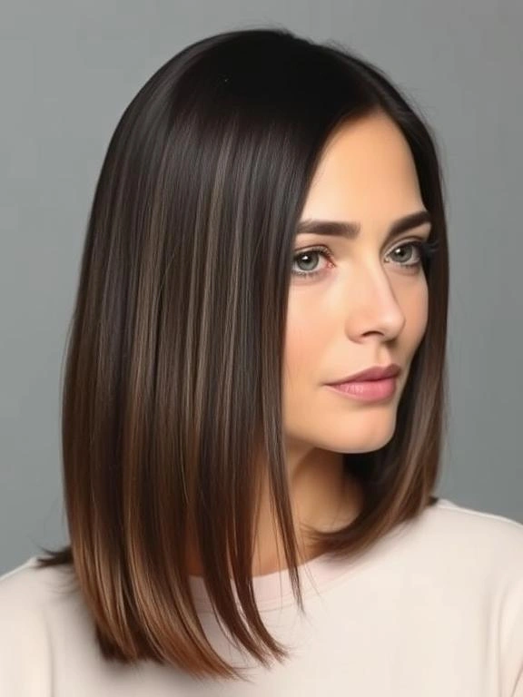 24 Timeless and Trendy Mid-Length Hairstyles for Women Over 40: Chic and Stylish Ideas to Try 14 BO13